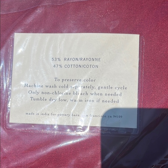 Pottery Barn Burgundy Bedding Set - Picture 3 of 3